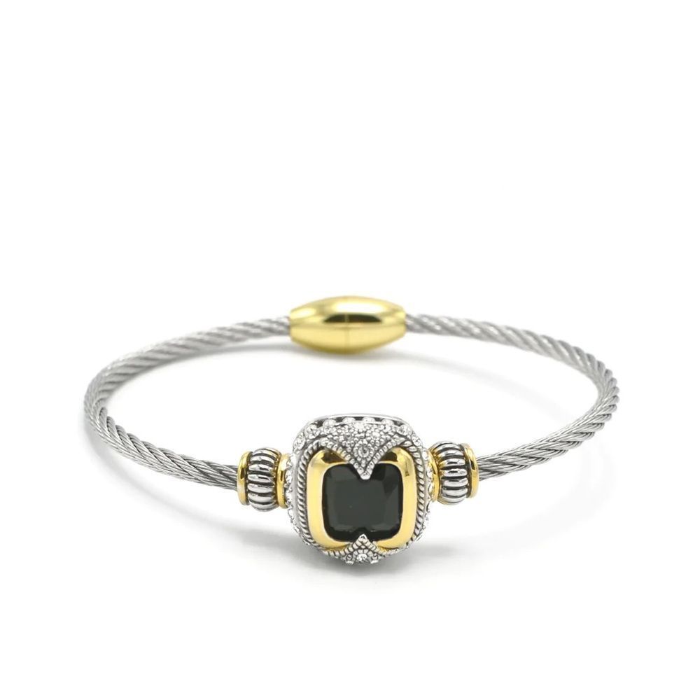 - DIAMOND CABLE ROPE BRACELET - Picture 3 of 7